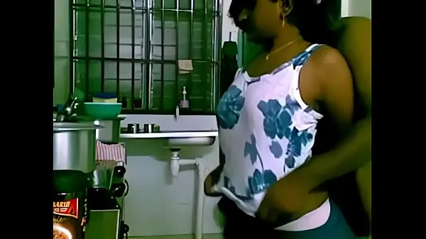 See maid banged by boss in the kitchen Tiub pemacu baharu