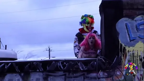 Fresh Fucking this gothic chick on the roof drive Tube