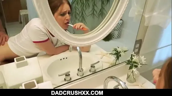 Fresh Step Daughter Brushing Teeth Fuck drive Tube