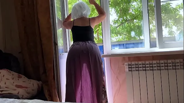 Fresh Step mom in a transparent dress shows her big ass to her stepson and waits for anal sex drive Tube